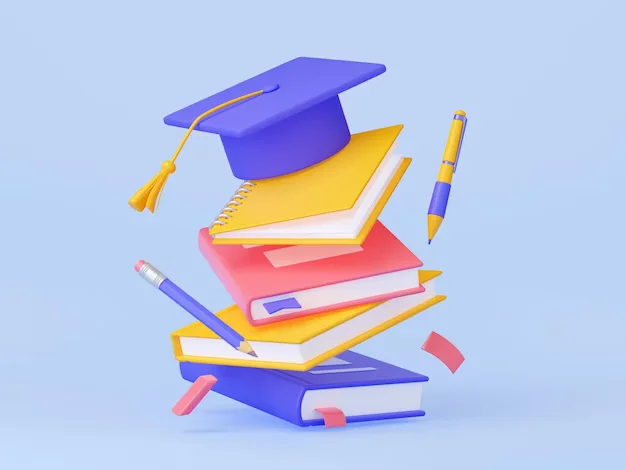 Books & graduation cap